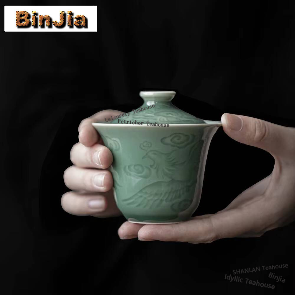 Celadon Ceramic Cup - 100ml antike Celadon Hand greifen Gaiwan