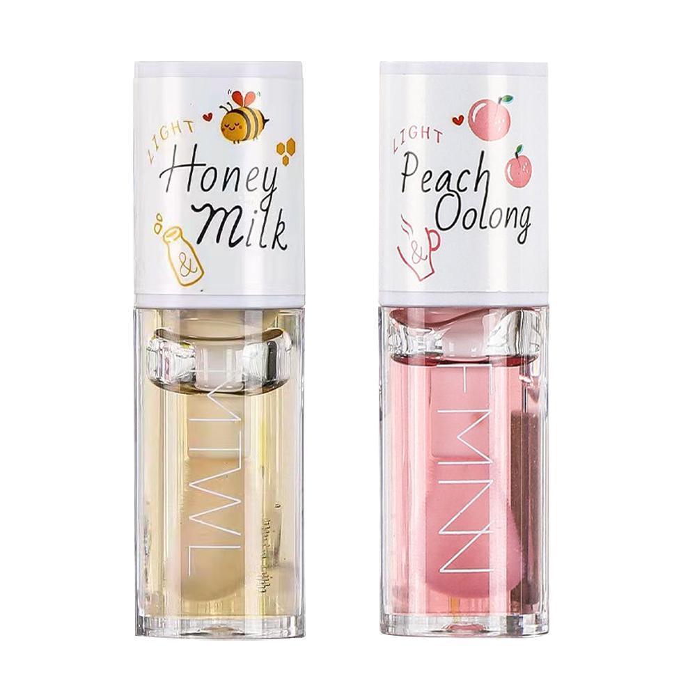 Lip Tint Korean - Koreanischer Kawaii Lipgloss Honig Pfirsich Lippenöl