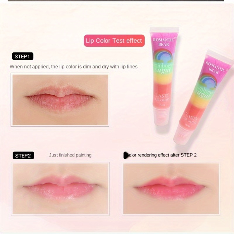 15 Stück Regenbogen-Perlen-Lip – Lip Tint Korean Bewertung und Preis