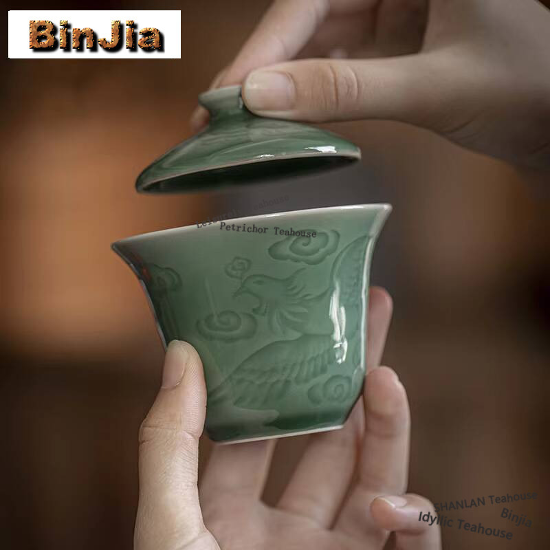 100ml antike Celadon Hand grei – Celadon Ceramic Cup Bewertung und Preis