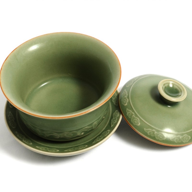Hochwertiger Celadon Gaiwan Kr – Celadon Ceramic Cup Bewertung und Preis