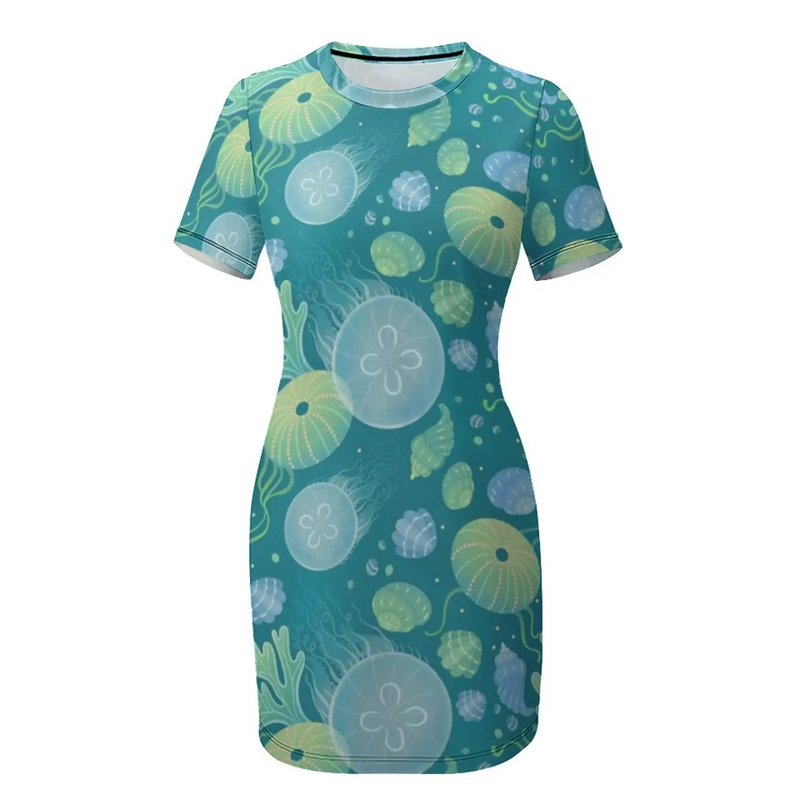 Ocean Life Kurzarmkleid Abendk – Korean Lifestyle Trends Bewertung und Preis