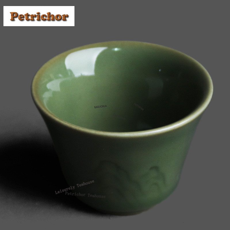 50ml Yue Kiln Celadon Relief T – Celadon Ceramic Cup Bewertung und Preis