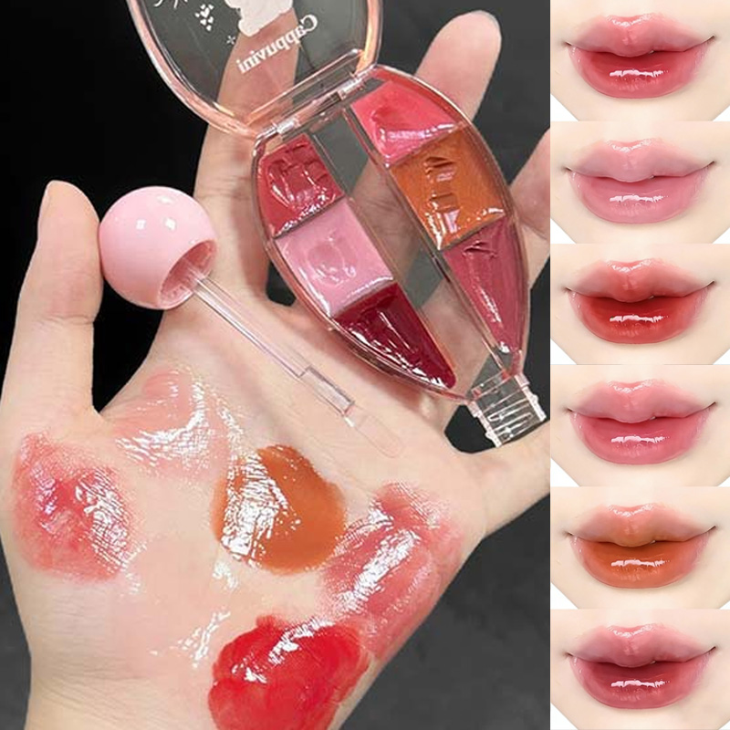 6-Farben-Spiegel-Lipgloss-Pale – Lip Tint Korean Bewertung und Preis