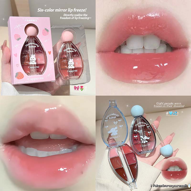 6-Farben-Spiegel-Lipgloss-Pale – Lip Tint Korean Bewertung und Preis