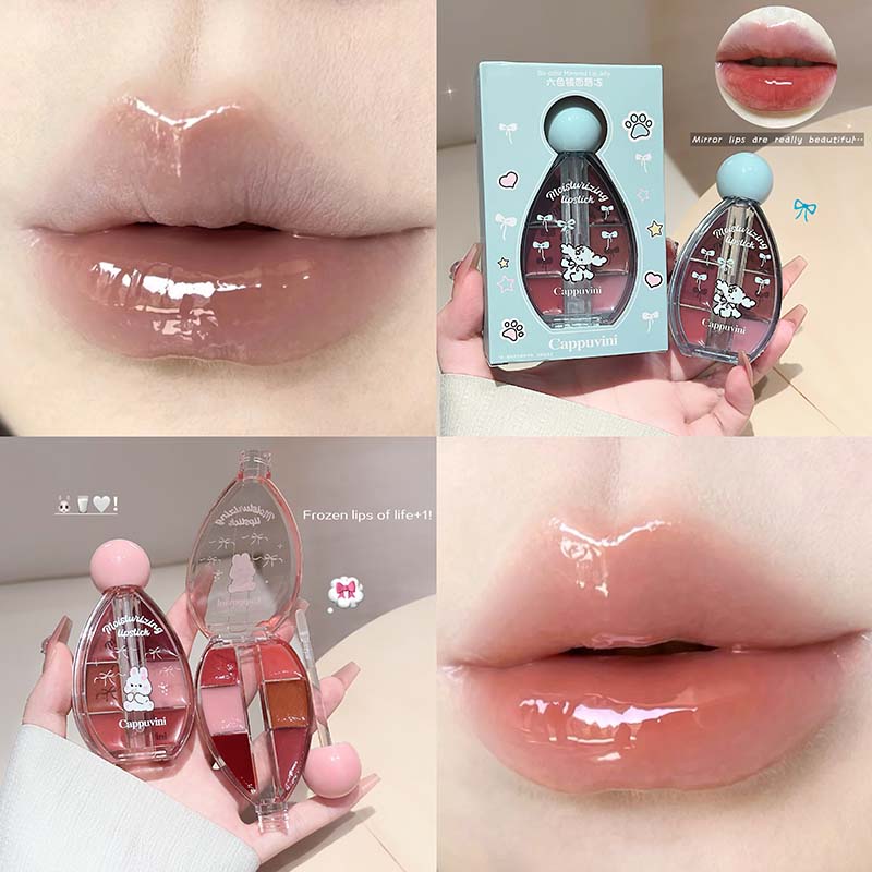 6-Farben-Spiegel-Lipgloss-Pale – Lip Tint Korean Bewertung und Preis