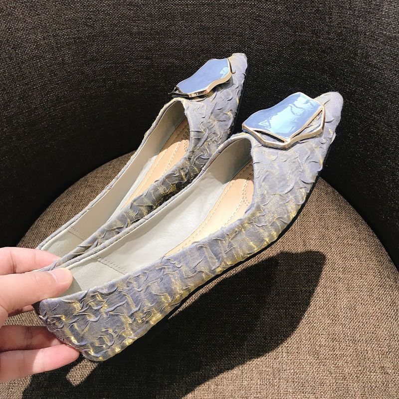 Damen-Flachschuhe mit spitzer  – Korean Lifestyle Trends Bewertung und Preis