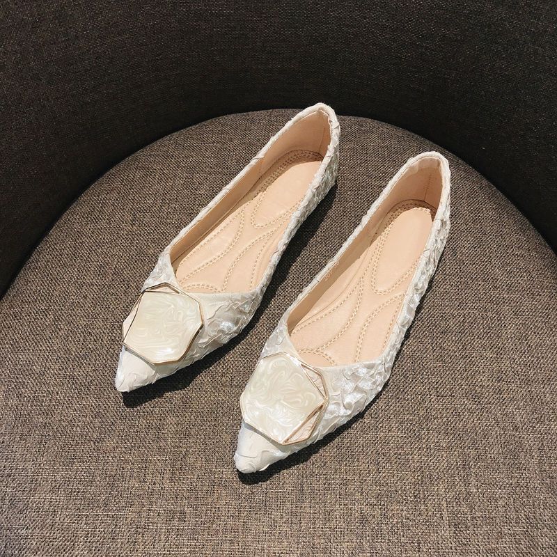 Damen-Flachschuhe mit spitzer  – Korean Lifestyle Trends Bewertung und Preis